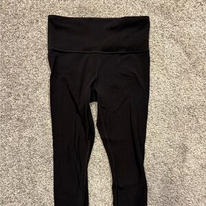 Athleta Elation Capri With Powervita Womens X3 Black Stretch Workout Athlesiure